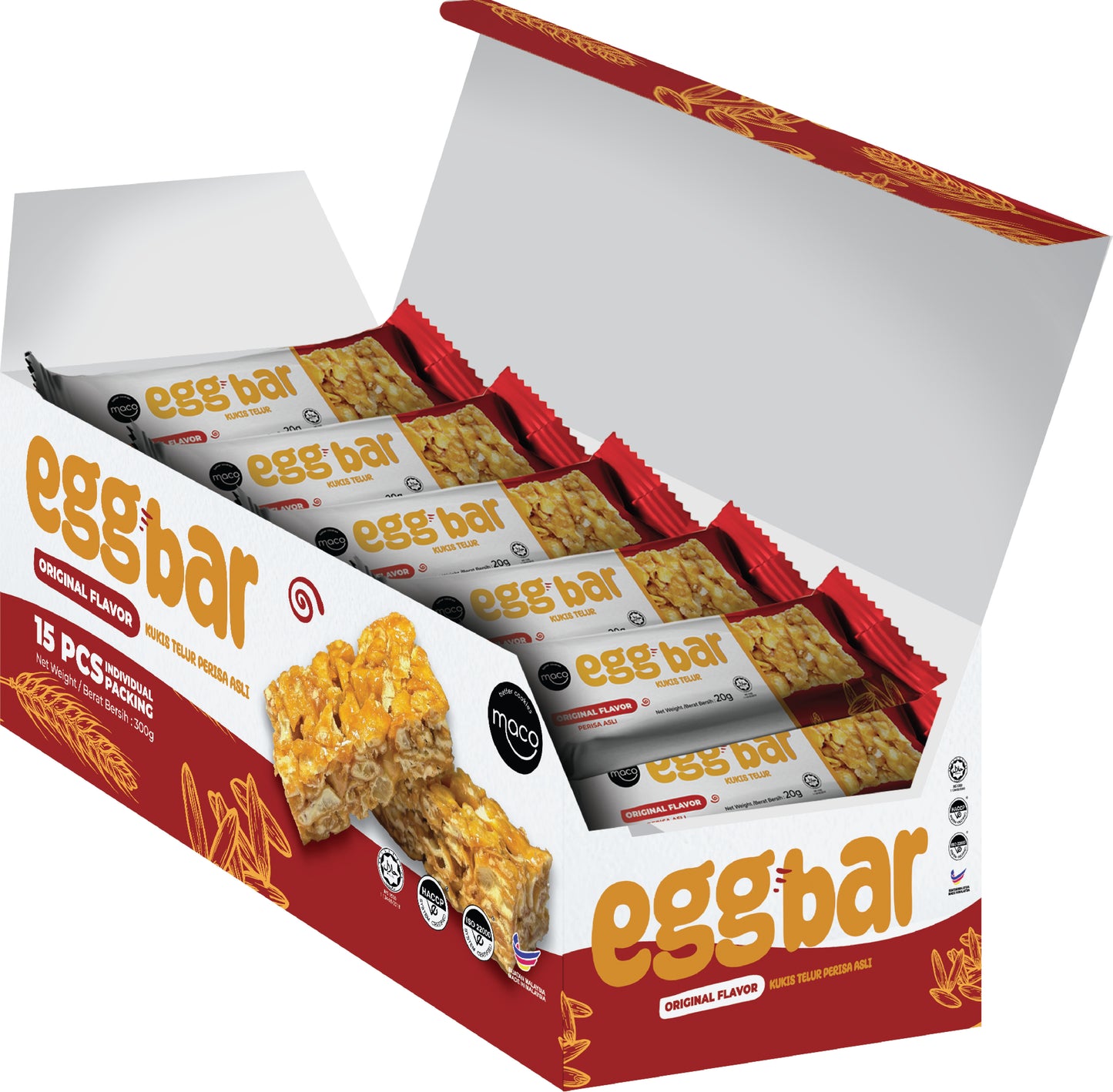 Egg Bar Original 原味, 20g x 15 sachet - Soggy Texture