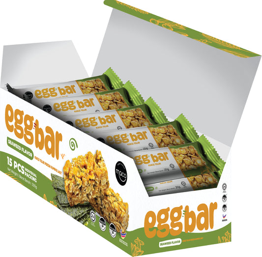 Egg Bar Seaweed 海苔味, 20g x 15 sachet - Soggy Texture